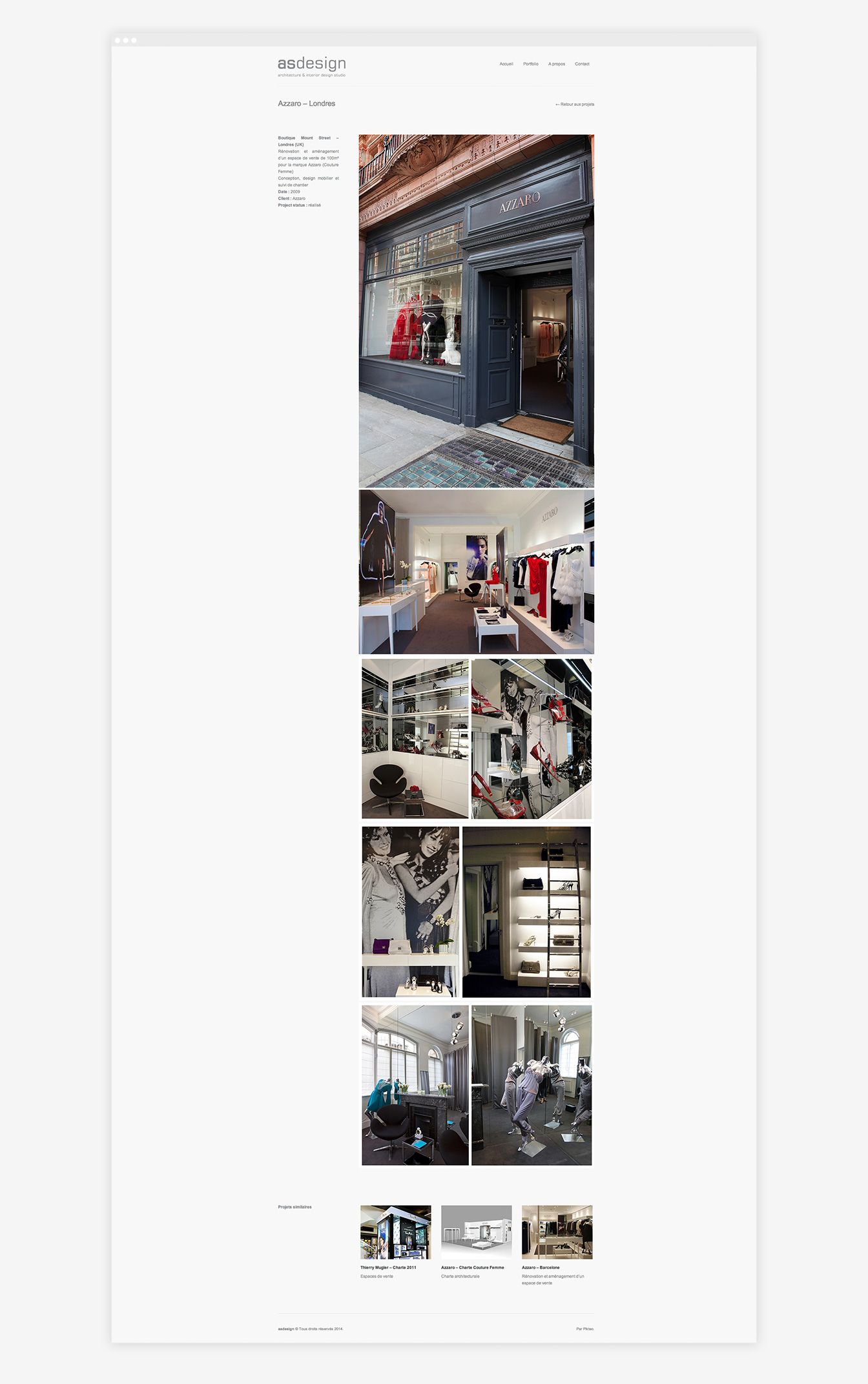 AS Design - Site Web Détails