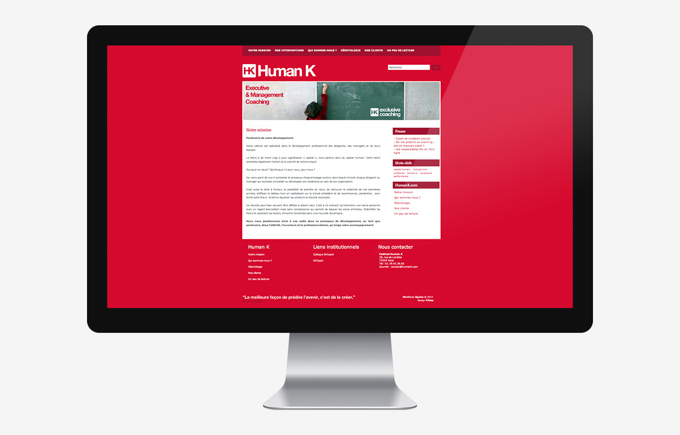 Human K - Site Web