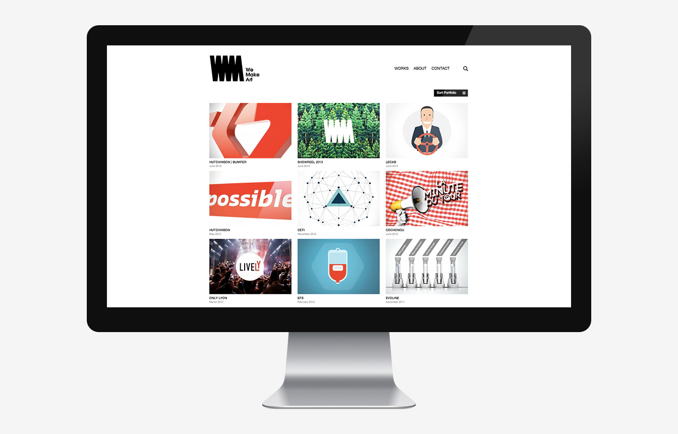 We Make Art - Site Web